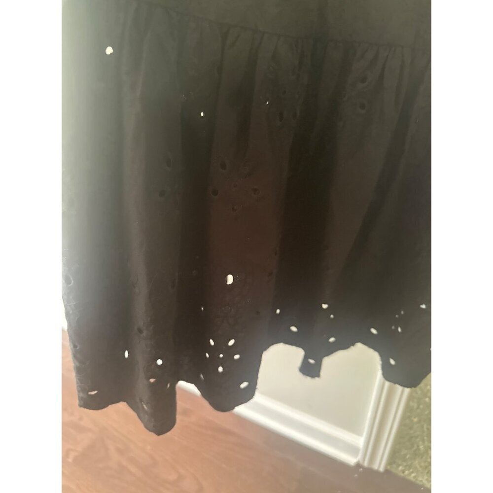 Anthropologie EN SAISON Barnette Black Eyelet Maxi Sun Dress Size Small - Picture 4 of 6